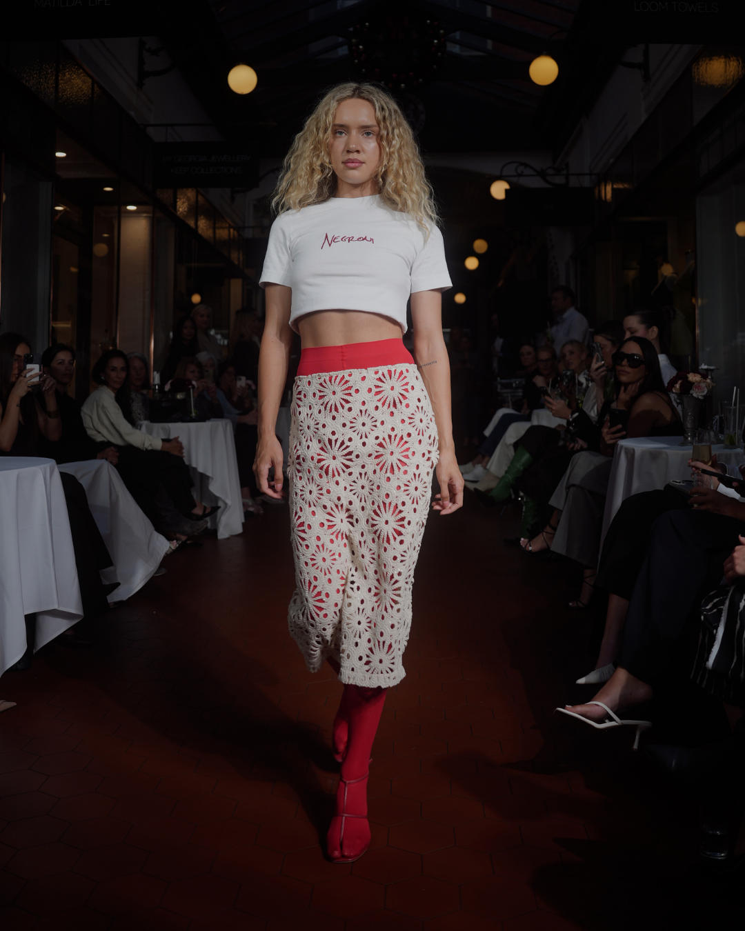 Giselle Crochet Pencil Skirt