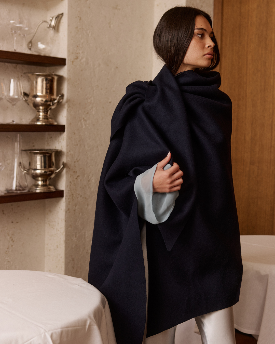 VERSAILLES WRAP FRENCH NAVY