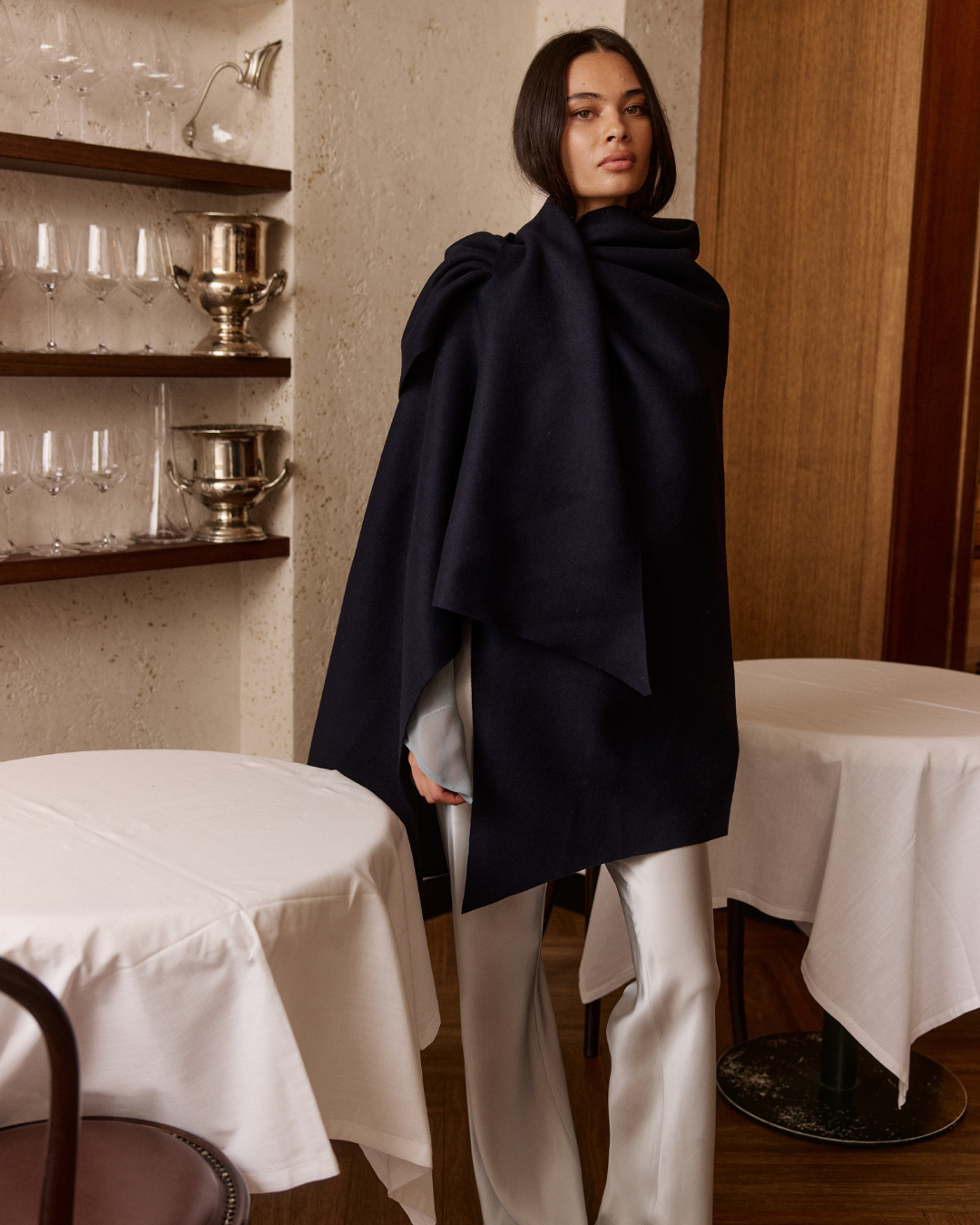 VERSAILLES WRAP FRENCH NAVY