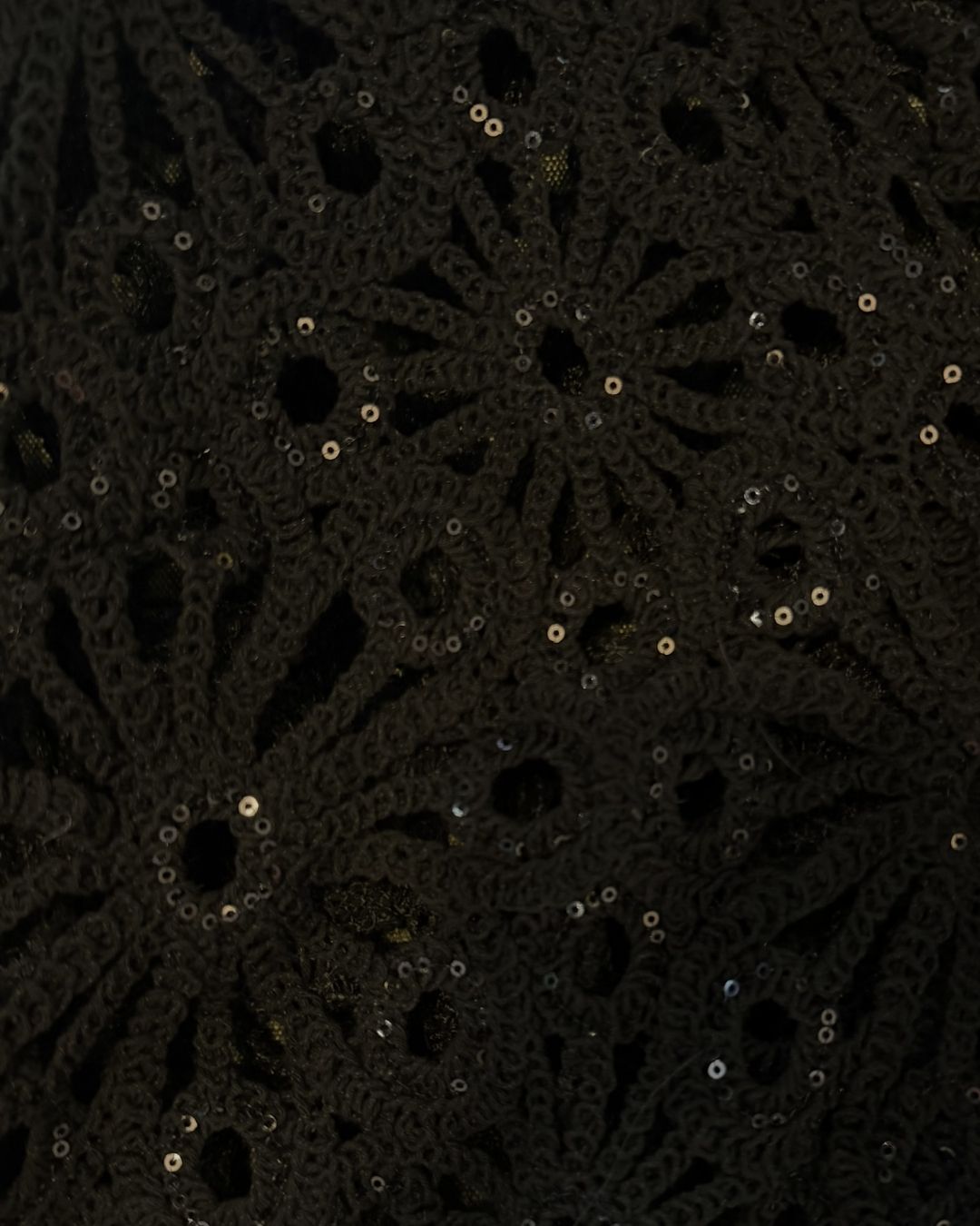 Giselle Crochet Pencil Skirt - Black