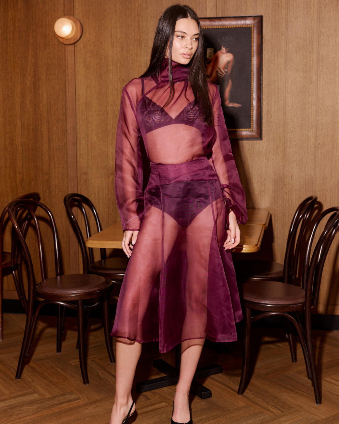 BORDEAUX CHÉRI BLOUSE & MON SKIRT (15% OFF AS A BUNDLE)