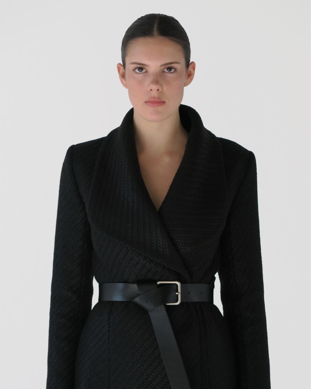 CORDELIA BLAZER SYRAH COATED WEAVE