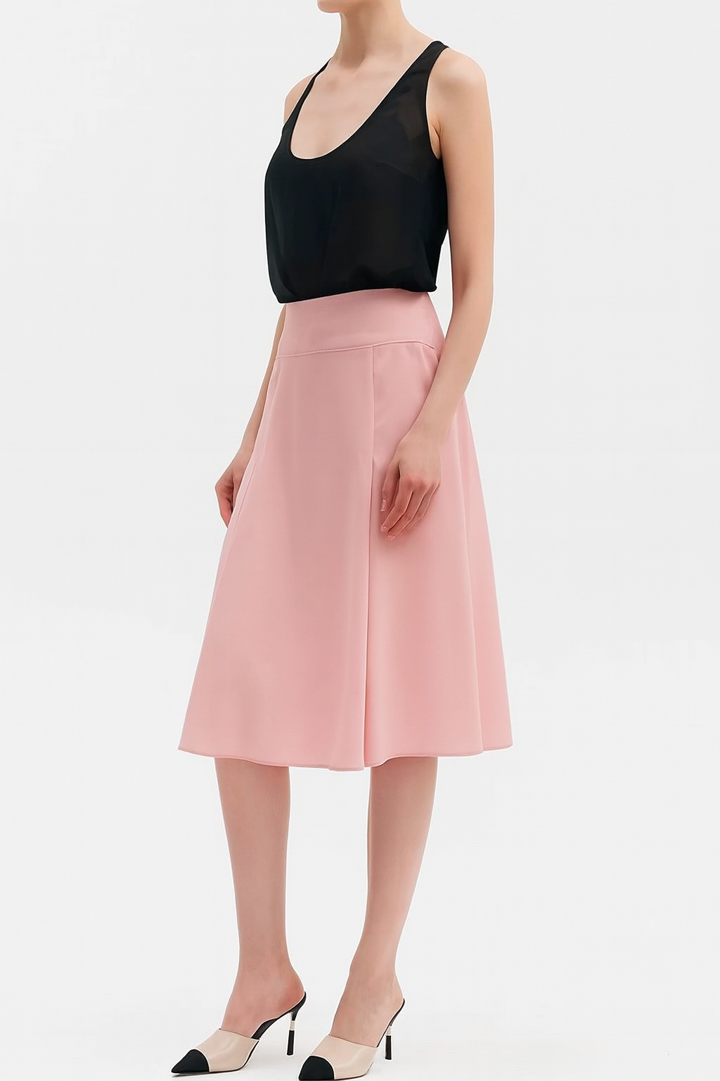 MON SILK SKIRT BABY PINK