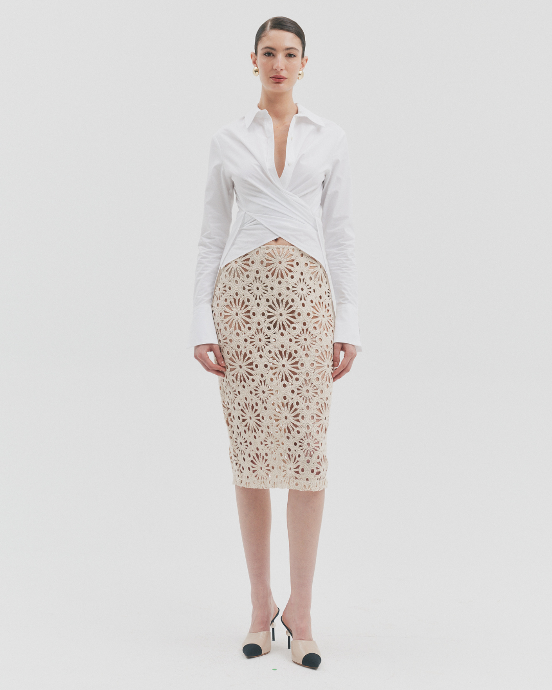 Giselle Crochet Pencil Skirt