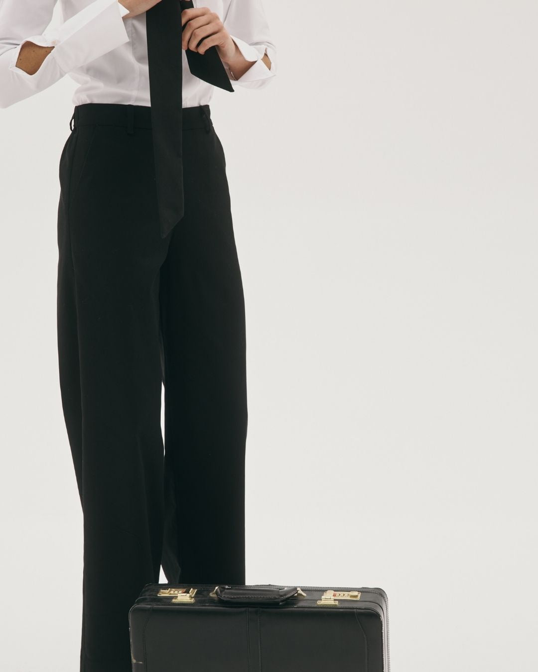 SLOANE WIDE LEG PANTS BLACK