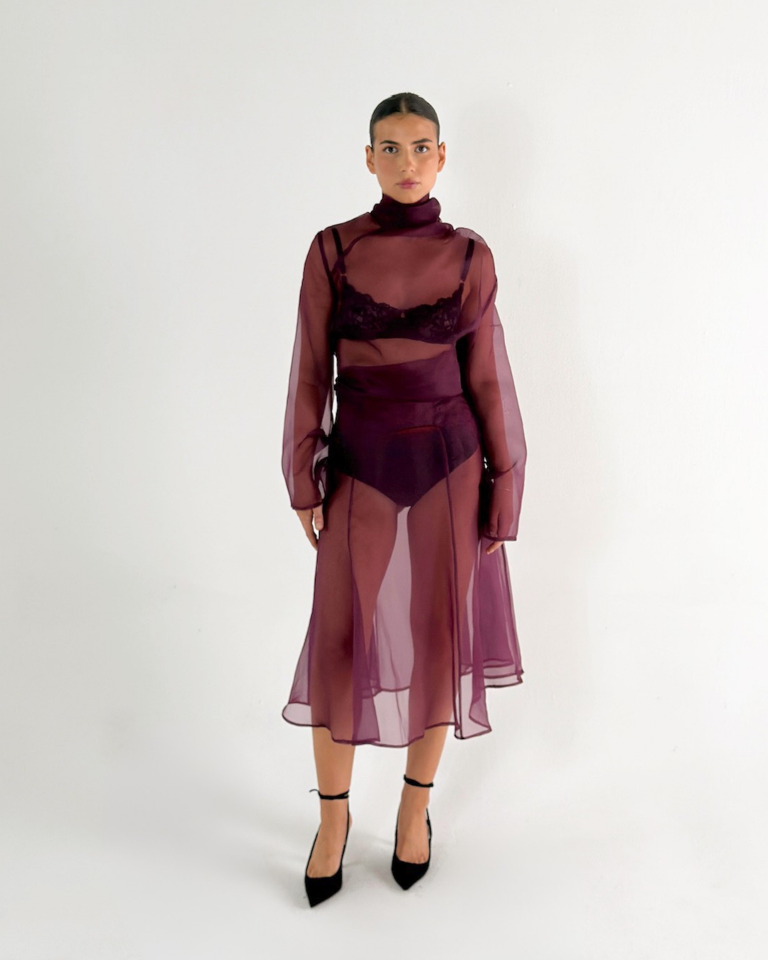 MON SKIRT BORDEAUX