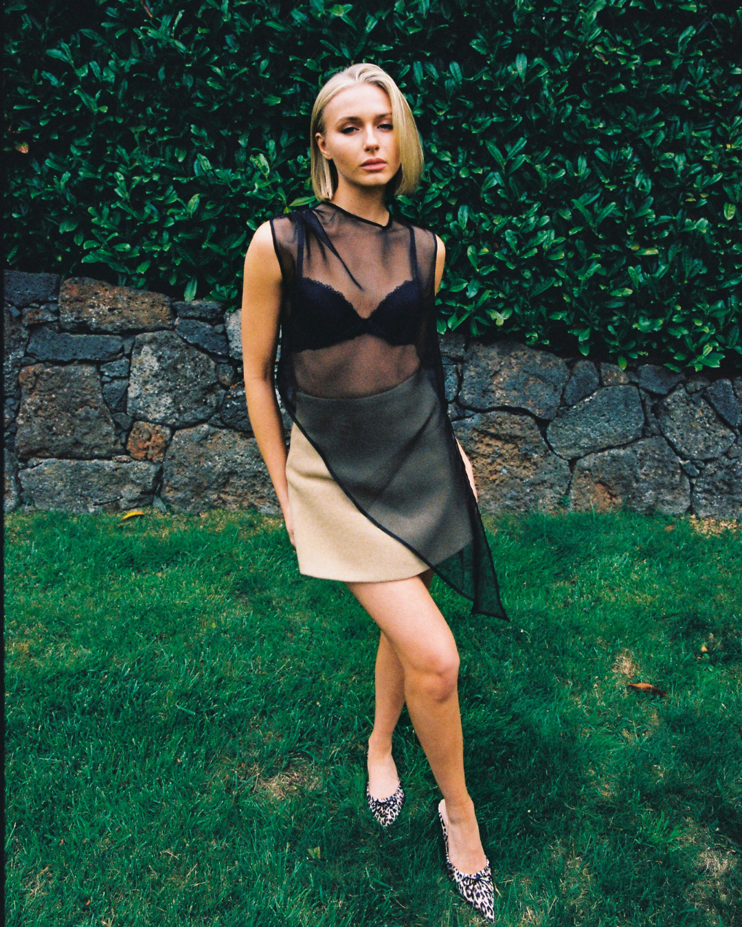 AMOUR TOP SHEER SILK ORGANZA