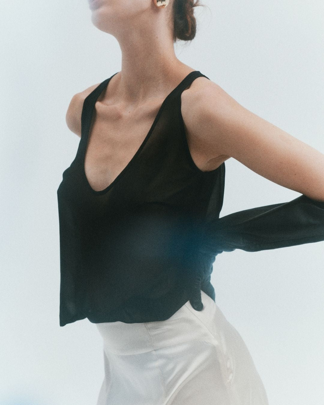 BISOU SHEER SILK CAMI