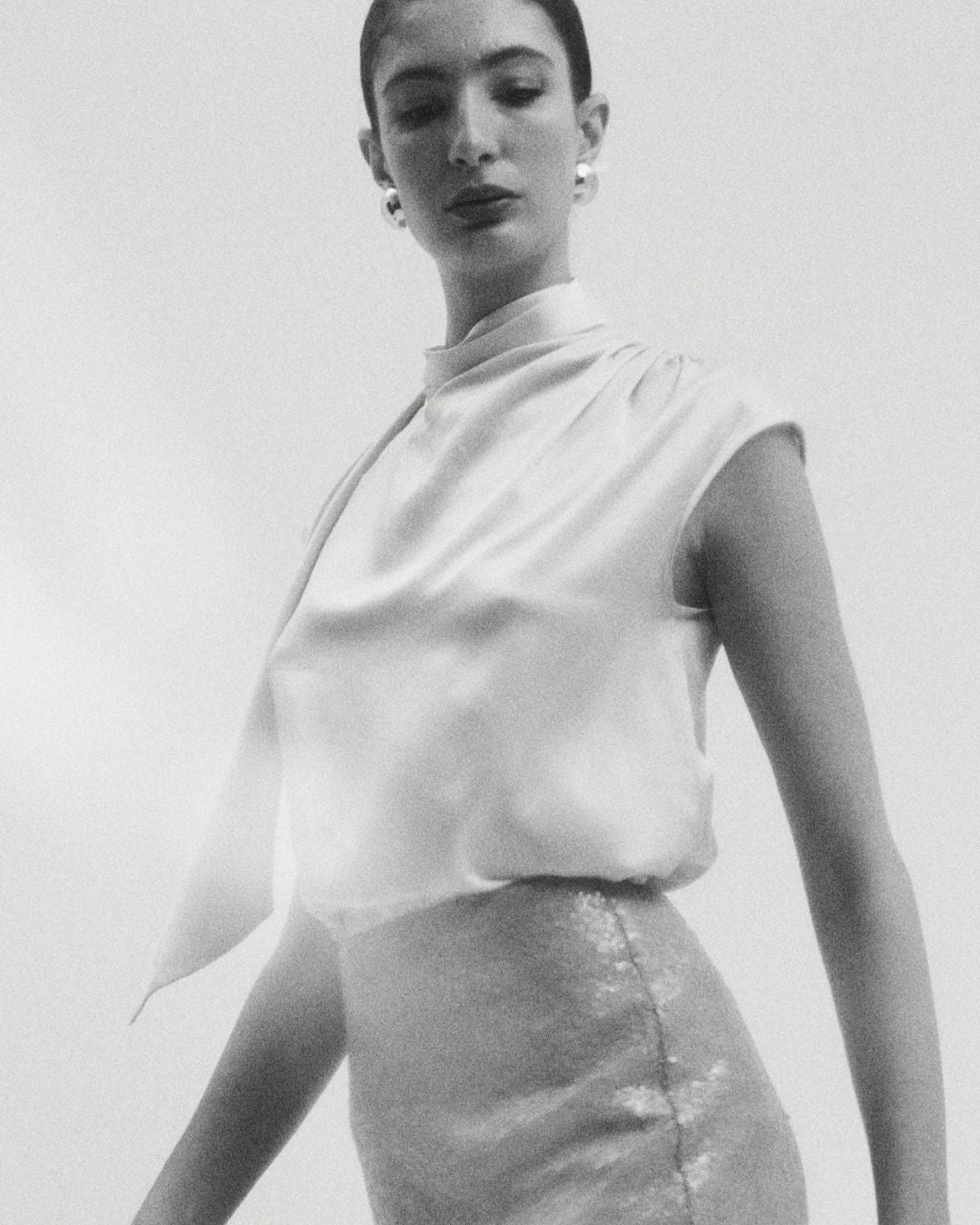 CHÉRI CAP SLEEVE OYSTER SILK