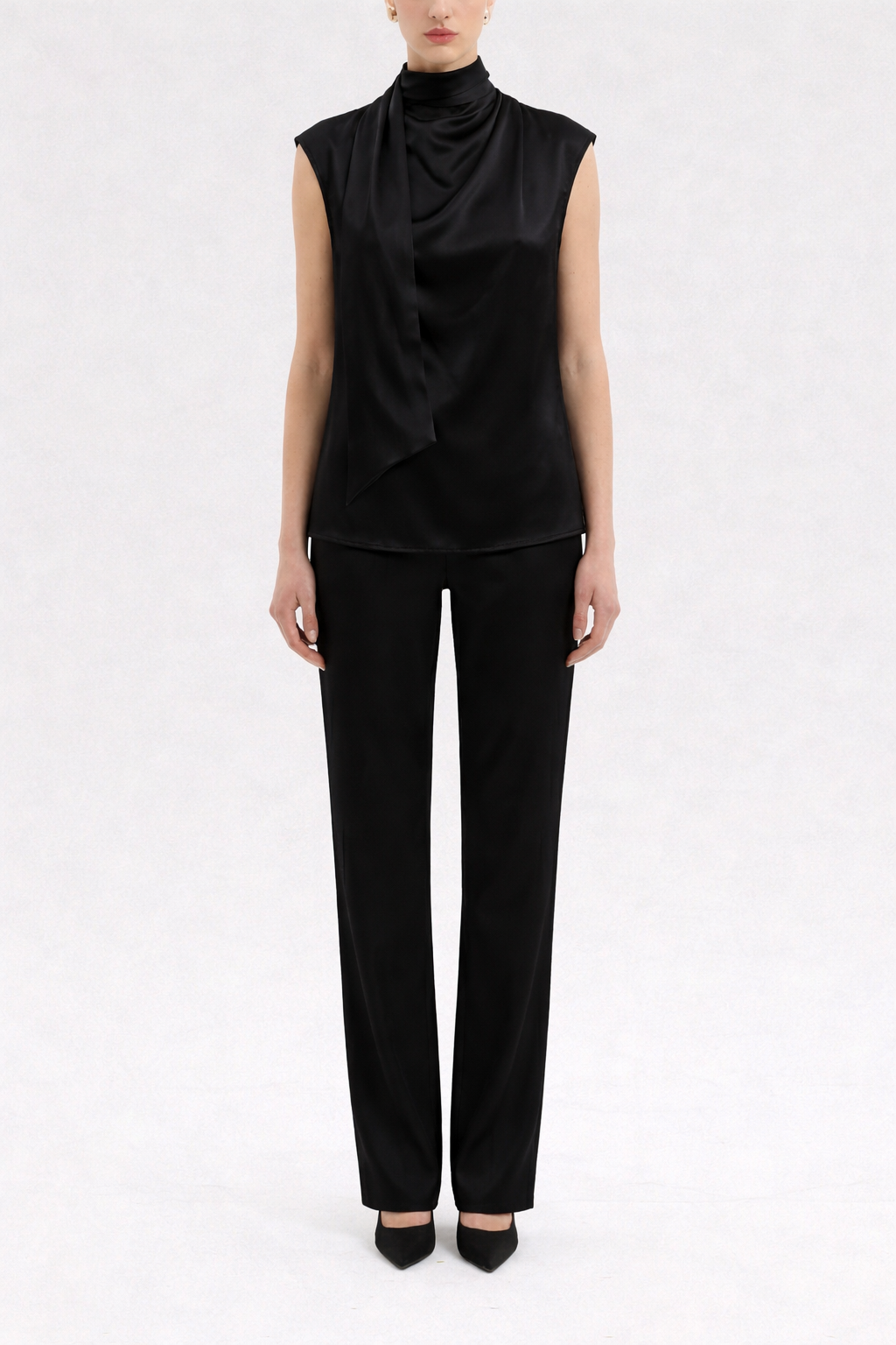 CHÉRI CAP SLEEVE BLACK