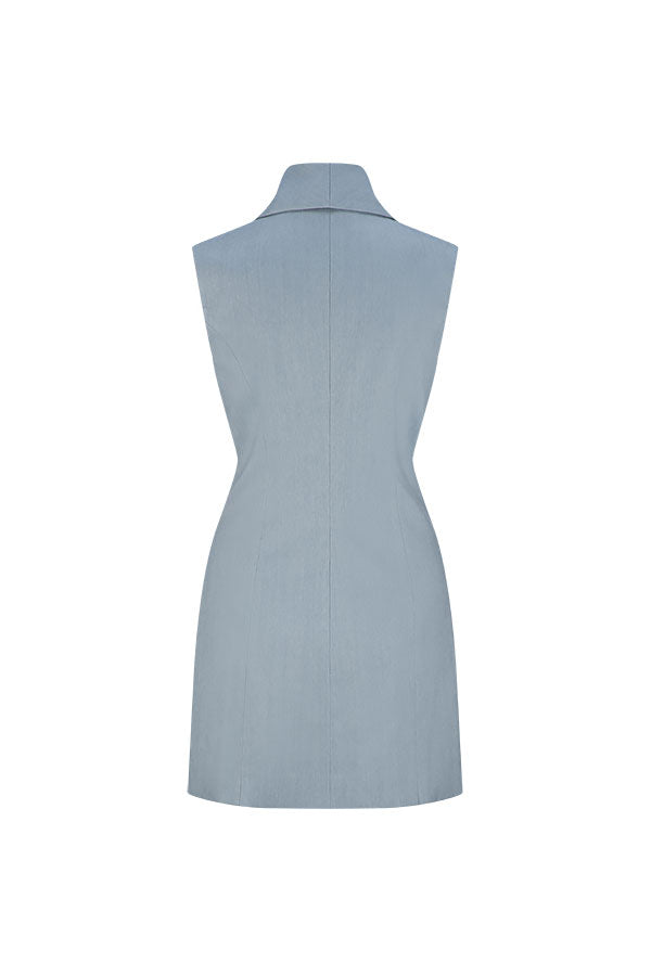 CECIL BABY BLUE GILET DRESS