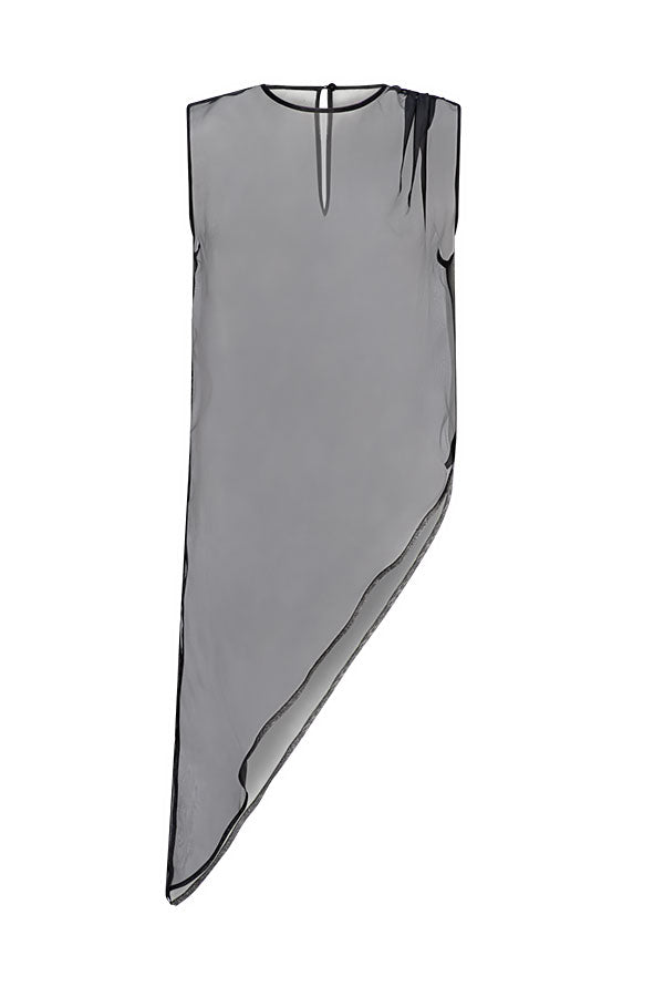 AMOUR TOP SHEER SILK ORGANZA