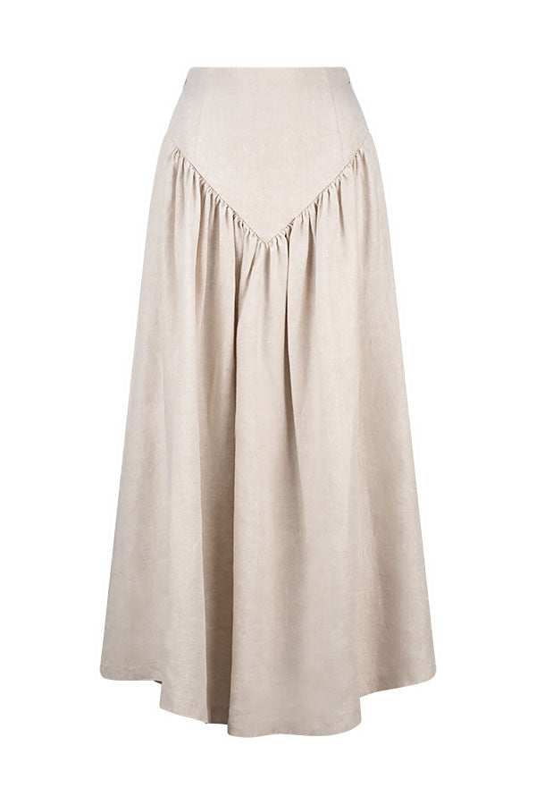 PARIS LONG LINE SKIRT LINEN