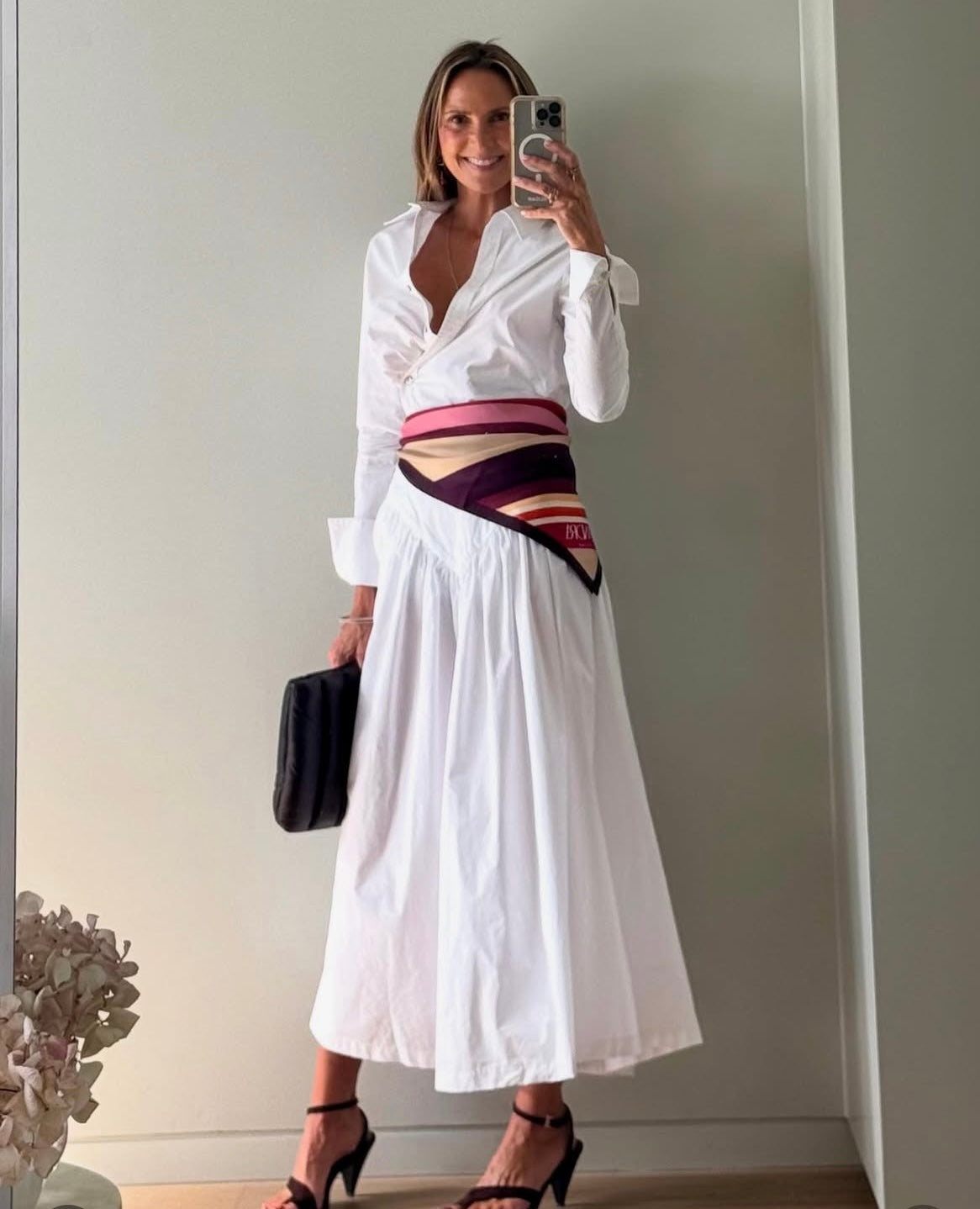 PARIS LONG WHITE SKIRT