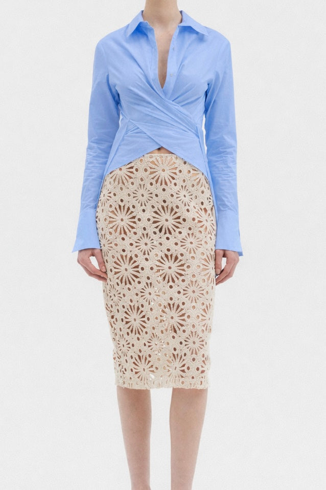 ACE BLUE COTTON SHIRT