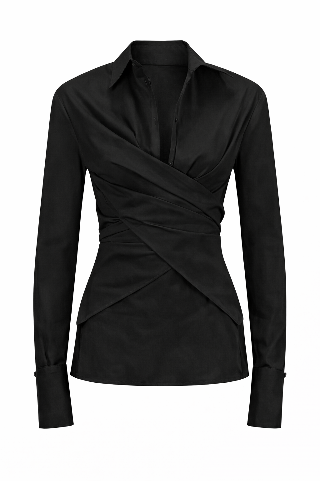 ACE BLACK COTTON SHIRT