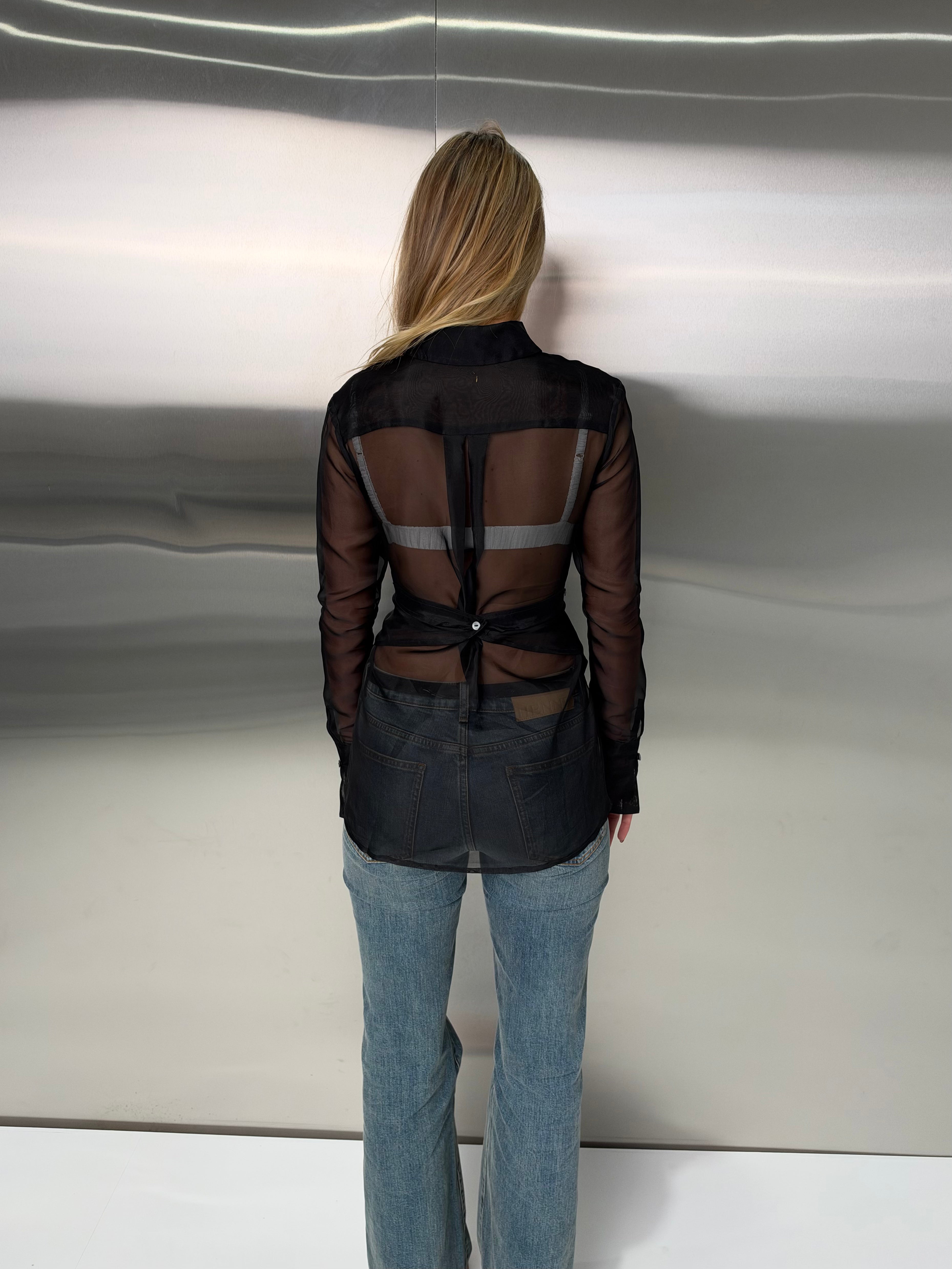 ACE BLACK SILK ORGANZA