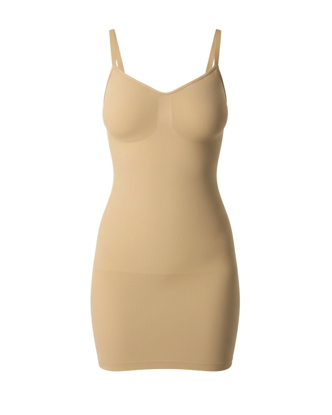 PAIGE SLIP DRESS - NUDE