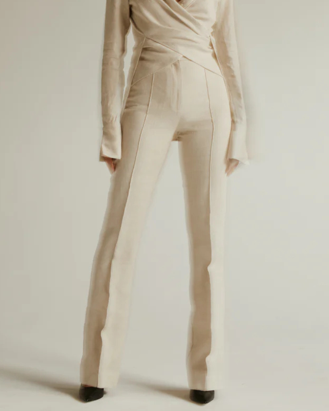 PIN-TUCK PANT LINEN