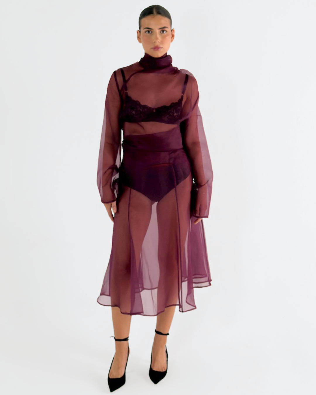 MON SKIRT BORDEAUX