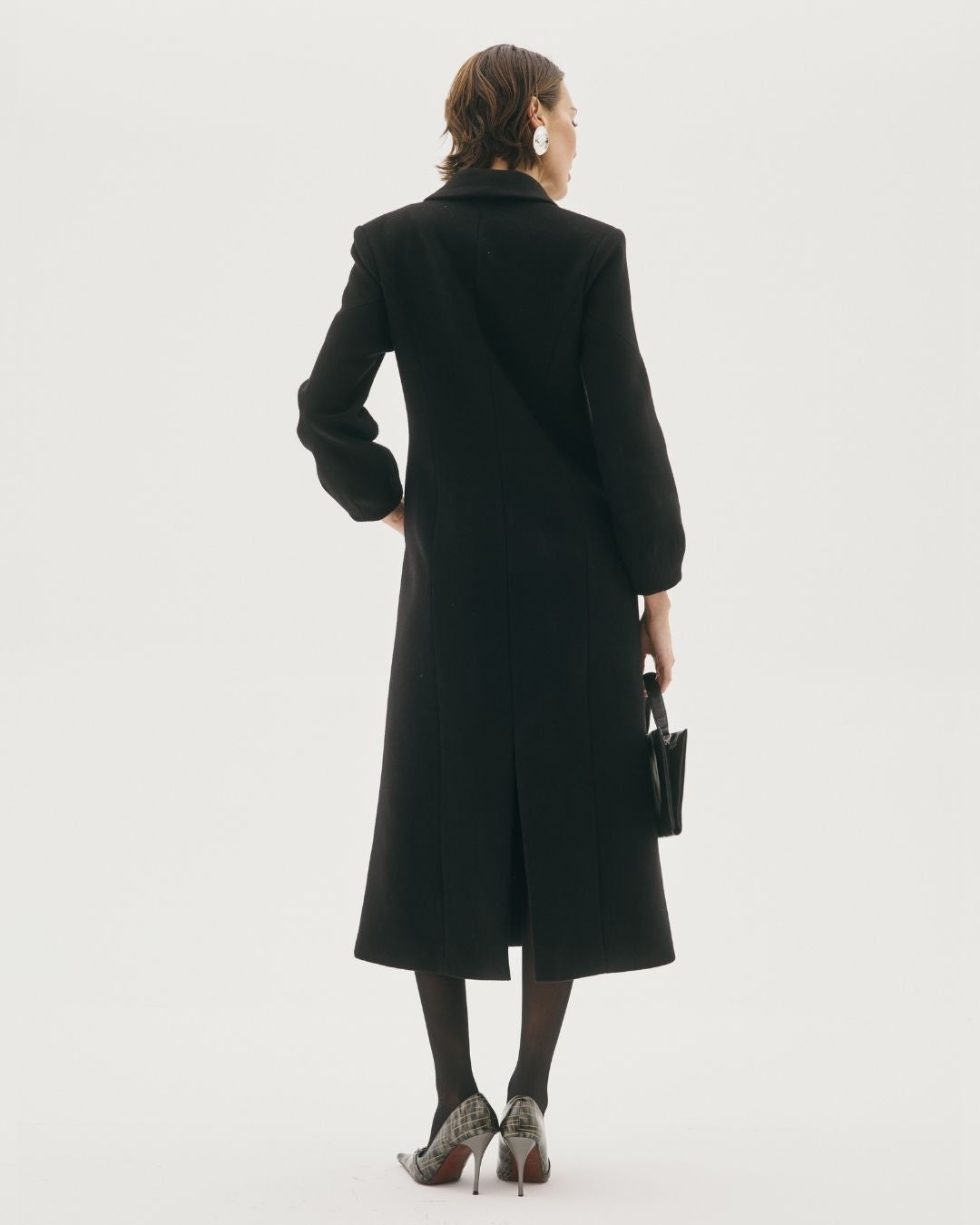 PROVENCE COAT BLACK CASHMERE WOOL