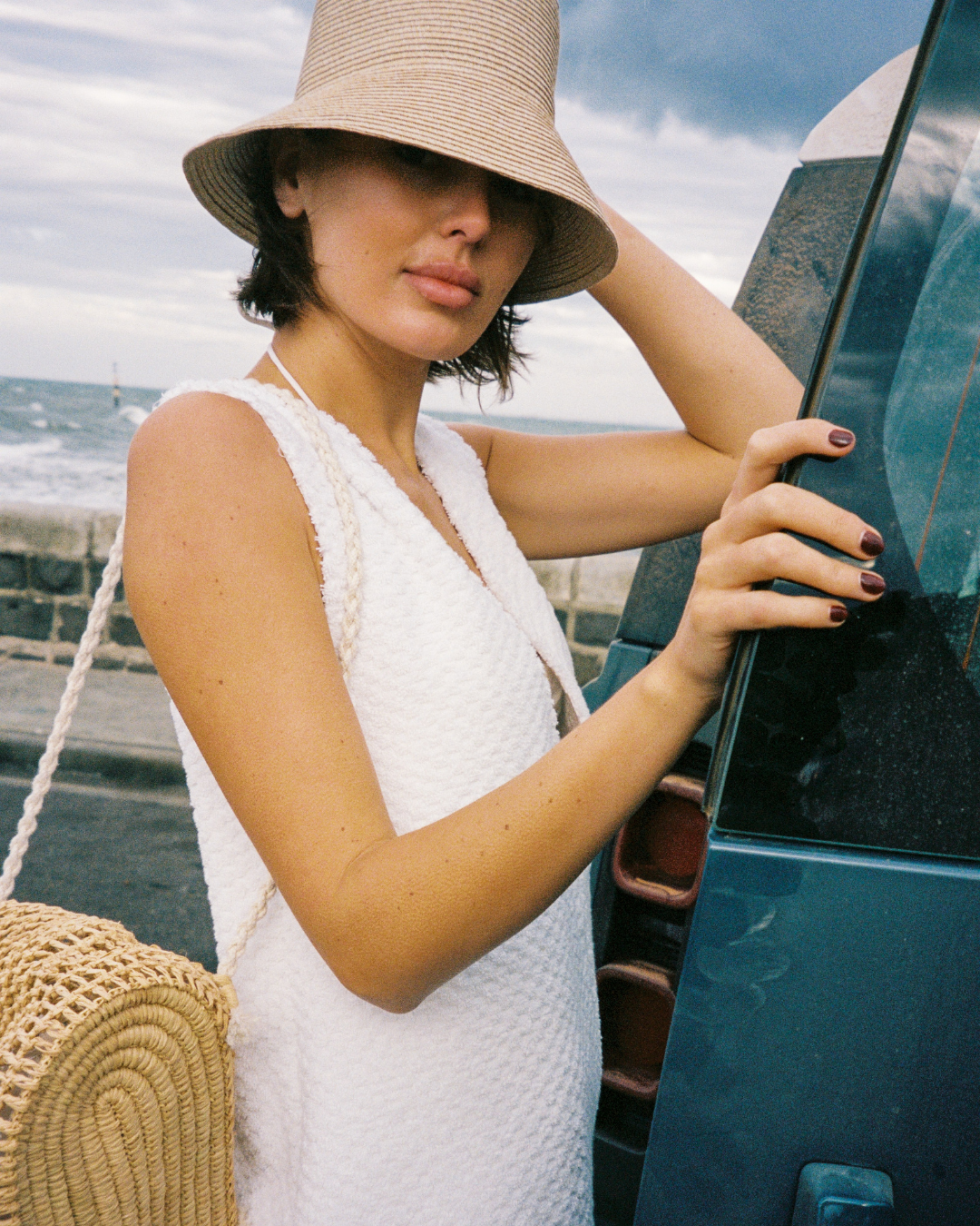 Soleil Dress White