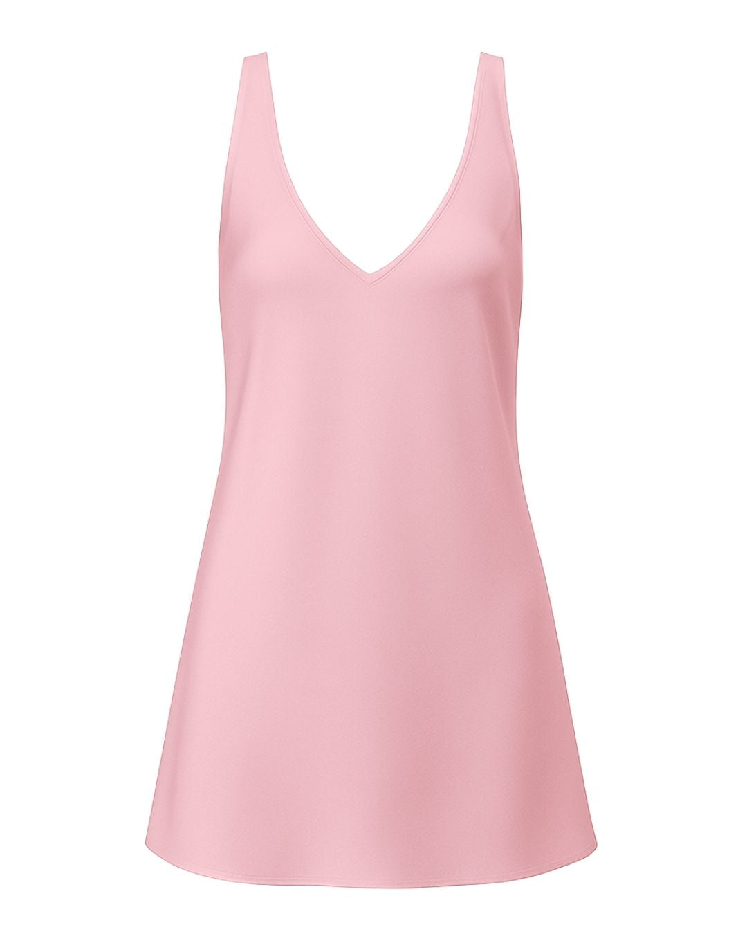 BISOU SILK DRESS BABY PINK