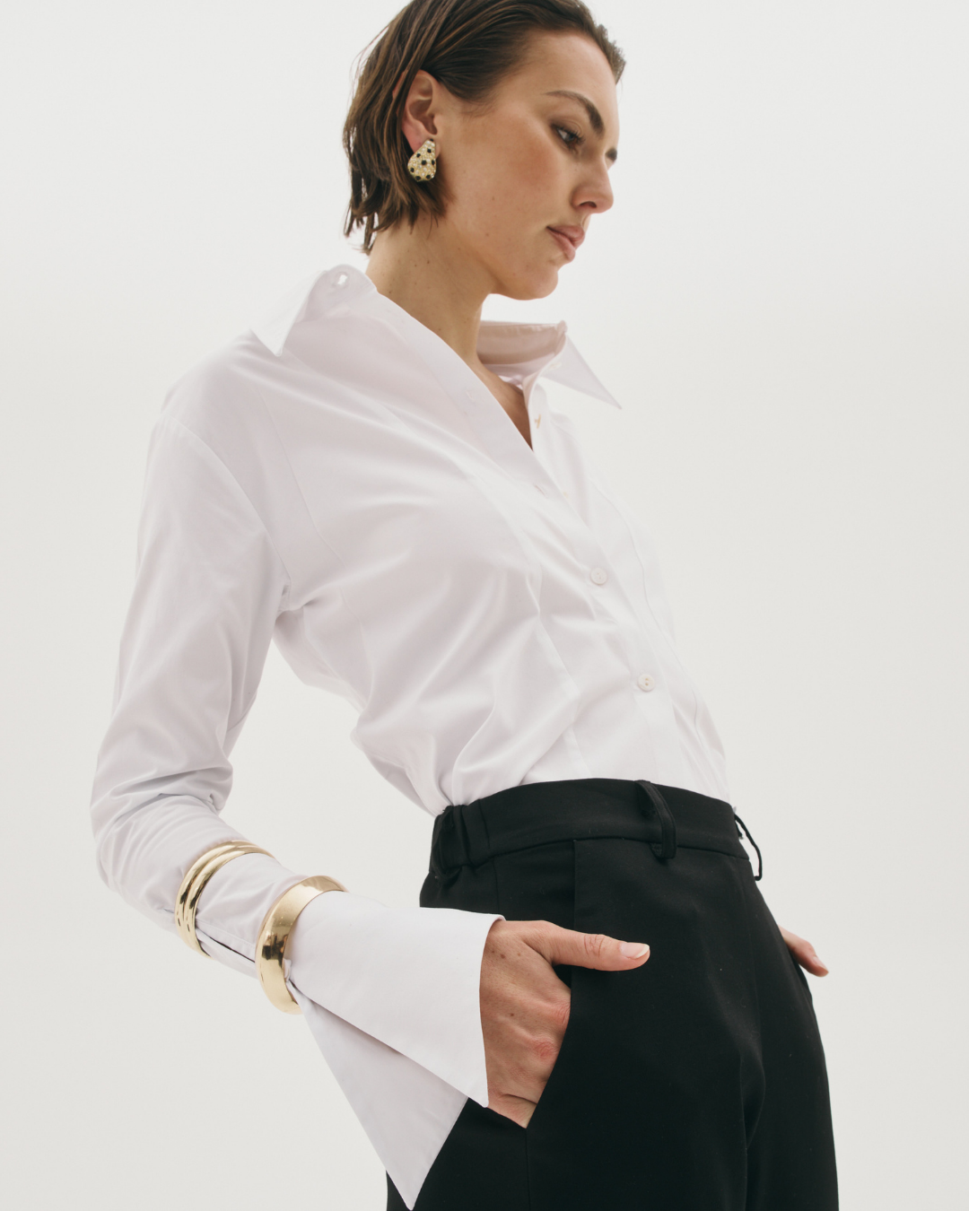 JACKIE SHIRT WHITE COTTON