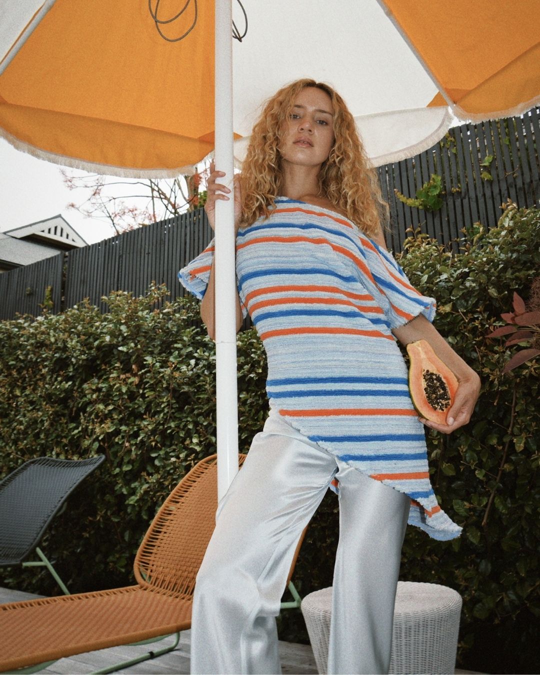 Monaco Top - Blue Stripe