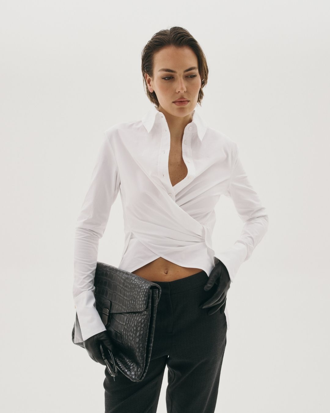 ACE WHITE COTTON SHIRT