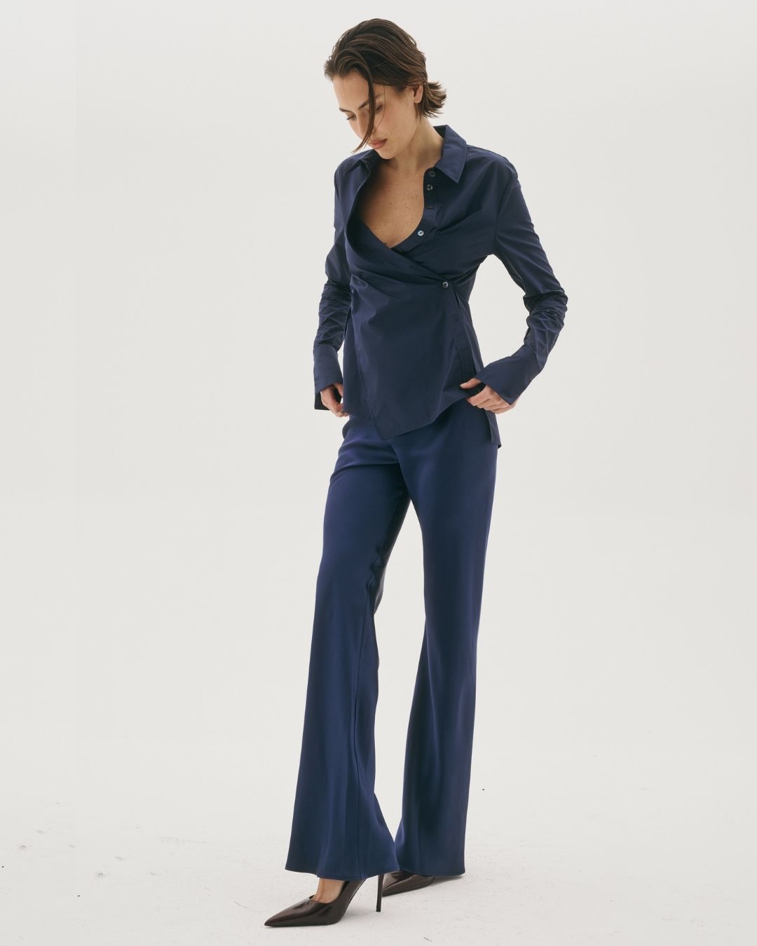 ACE NAVY COTTON SHIRT