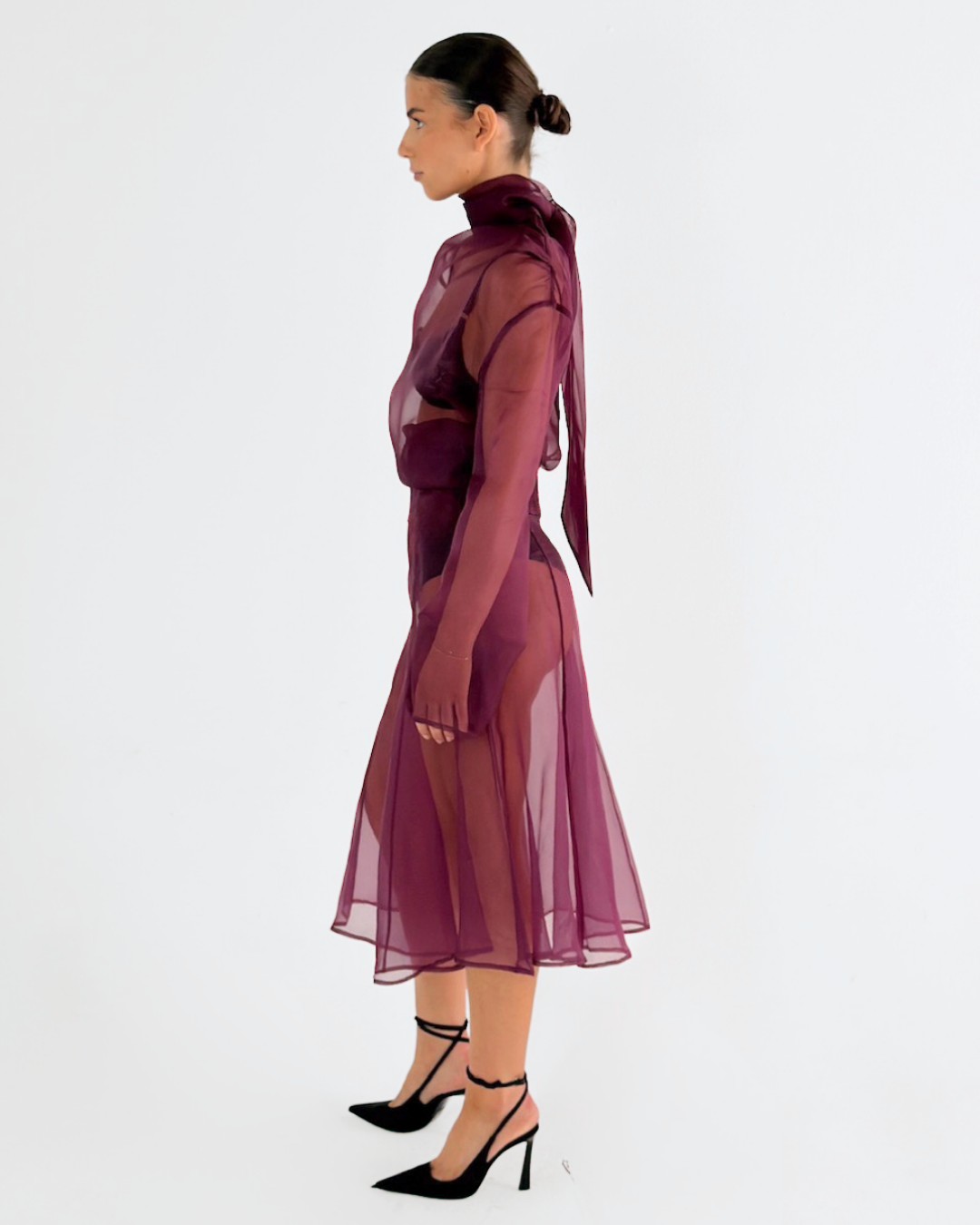 MON SKIRT BORDEAUX