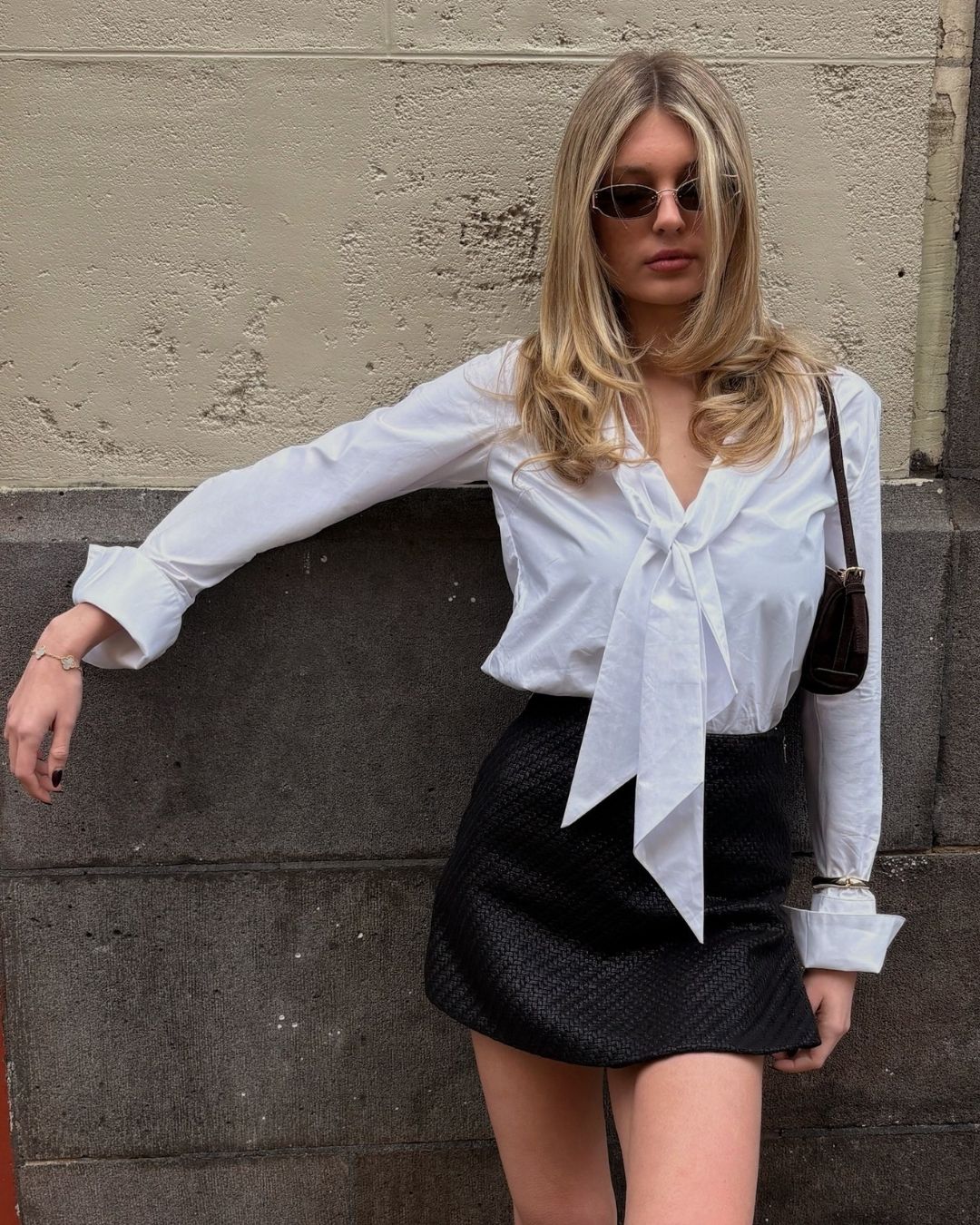 CAMILLE TIE SHIRT WHITE