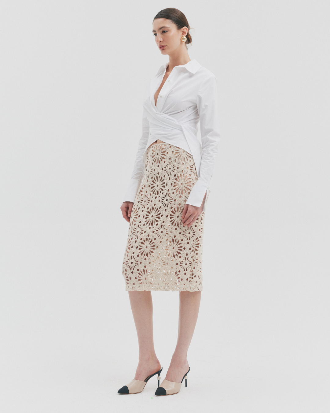 Giselle Crochet Pencil Skirt