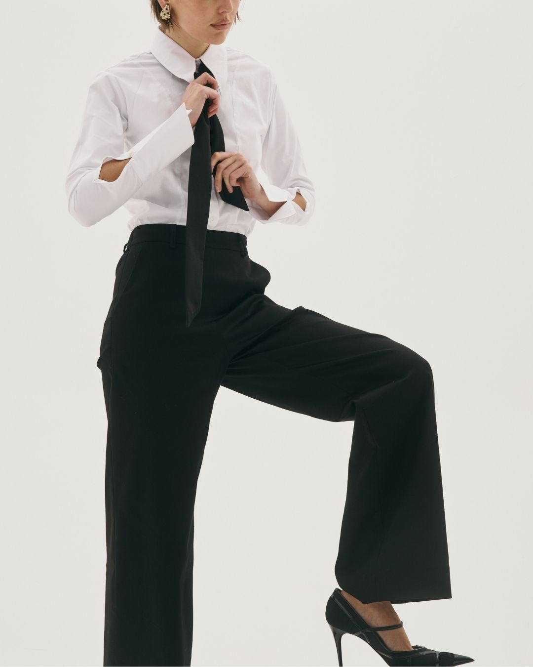 SLOANE WIDE LEG PANTS BLACK