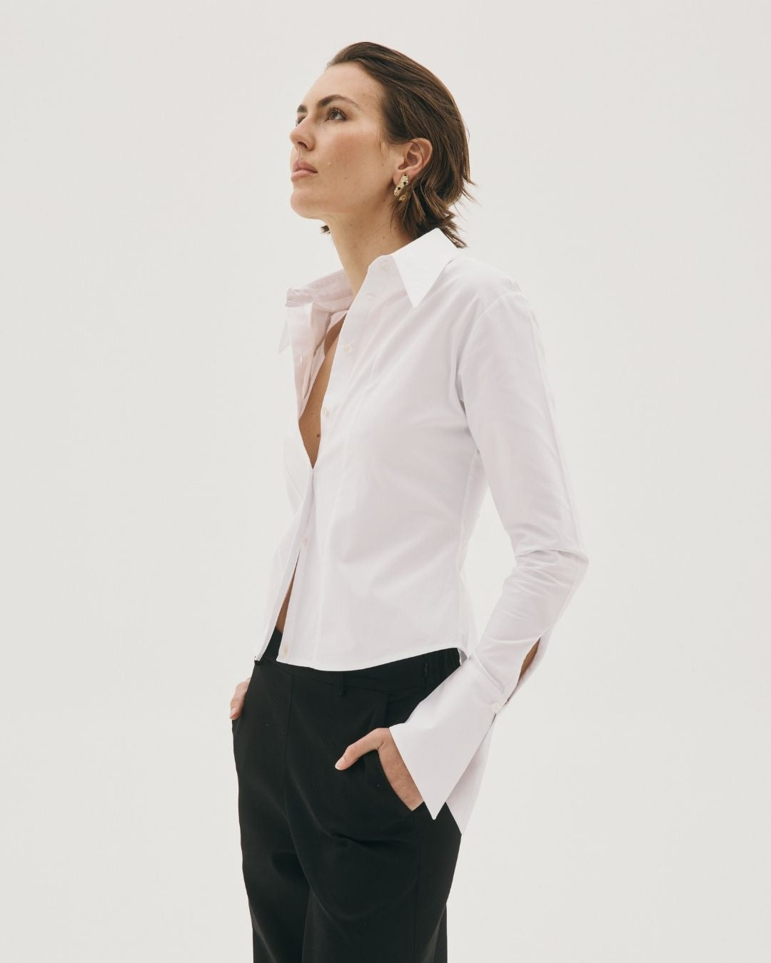 JACKIE SHIRT WHITE COTTON
