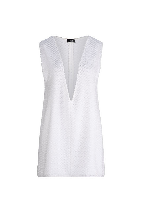 Soleil Dress White