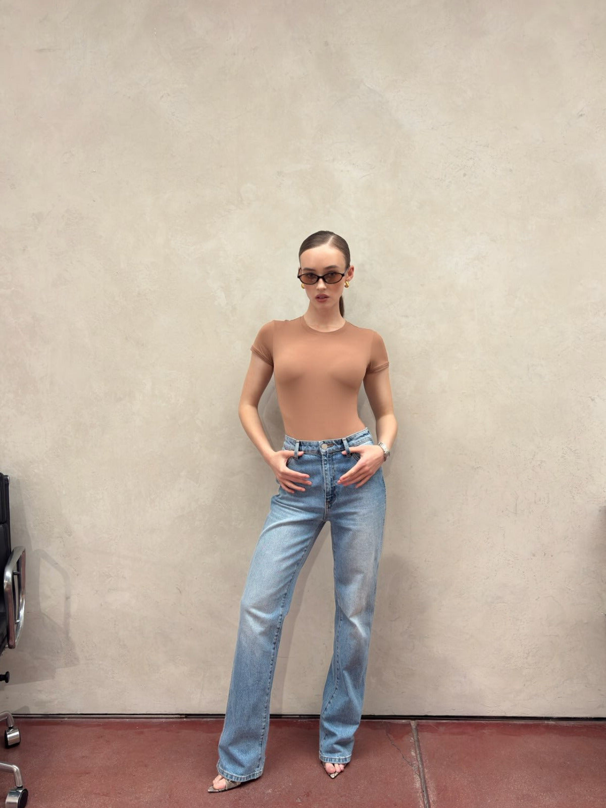 PRIM BODYSUIT - MOCHA