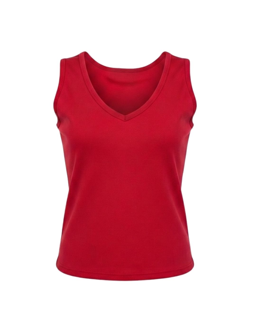 RED REVERSIBLE COTTON TANK