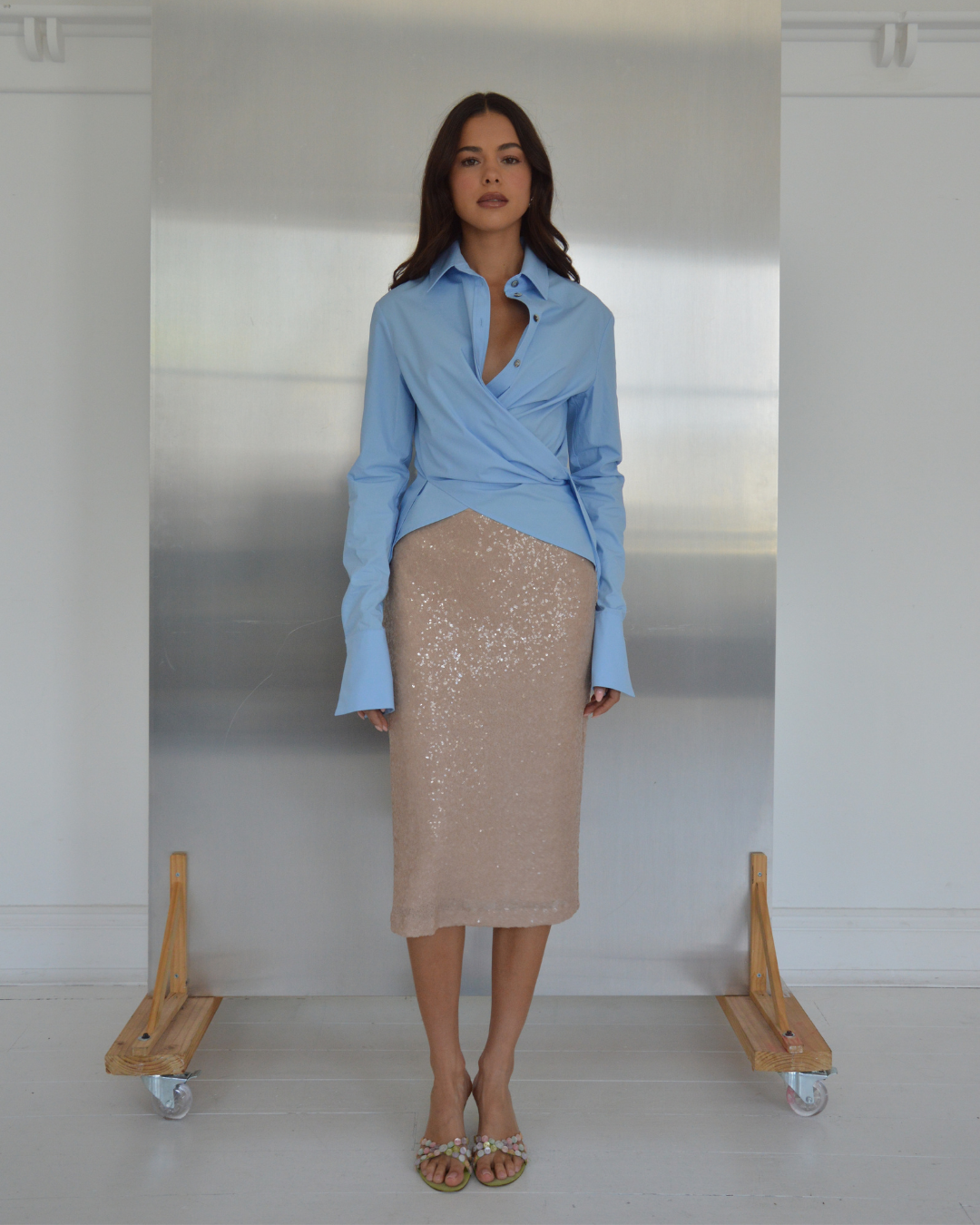 ACE BLUE COTTON SHIRT