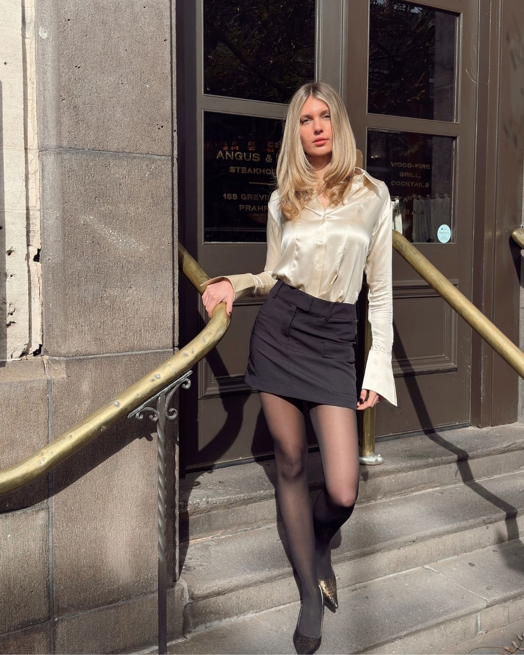 JACKIE SHIRT OYSTER SILK
